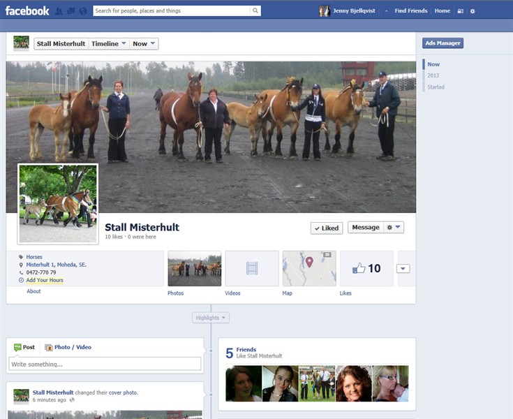 Nu finns Stall Misterhult även på facebook