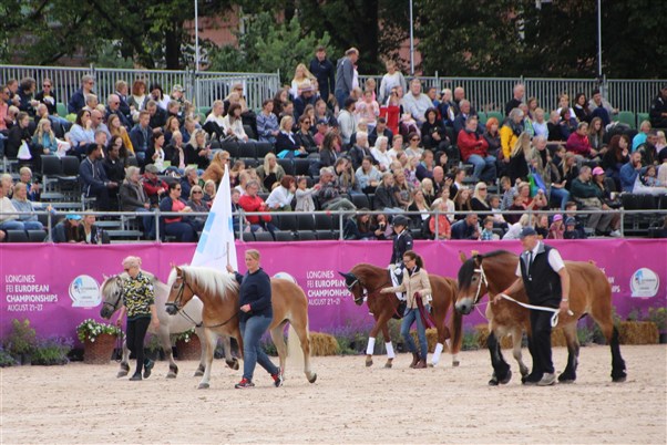 Rasparad på stora arenan på Heden