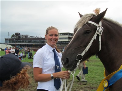 Ardennerstoet Mynta tillsammans med Jenny